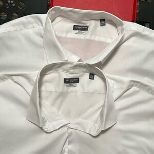 Van Heusen Flex Men’s Dress Shirts 19 34/35 LOT of 2 Shirts